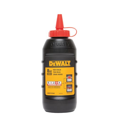 DeWalt Chalk - 8 Oz. Bottle Red