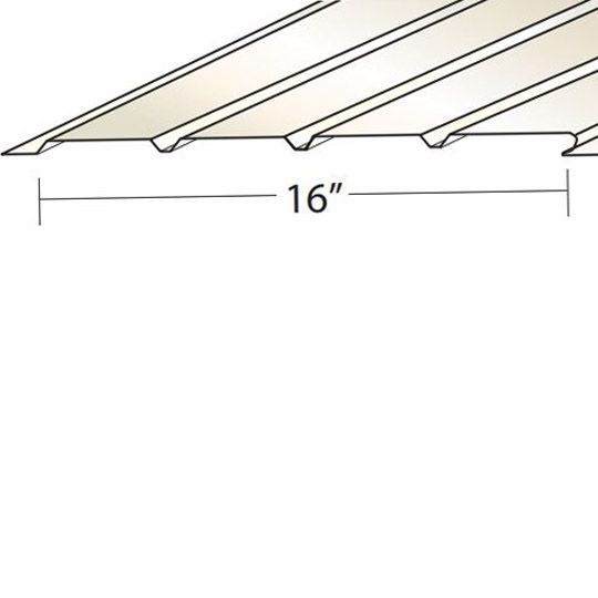 Quality Aluminum Products Quad Four Solid V-Panel Aluminum Soffit Musket Brown