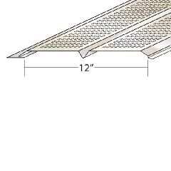 Quality Aluminum Products 12" Lanced V-Panel Aluminum Soffit