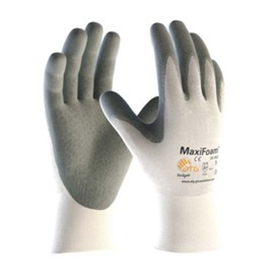 Airgas Large Foam Nitrile Coated Knitted Nylon Gloves