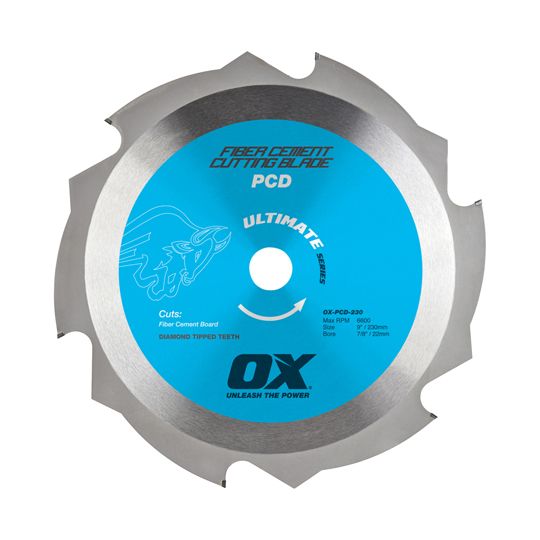 OX Tools 10" Fiber Cement Blade