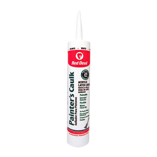 Red Devil Acrylic Latex Painters Caulk - 10.1 Oz. Tube White