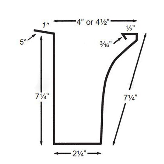 Award Metals 7-1/4" Galvanized Curved Fascia Right End Cap