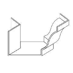 Klauer Manufacturing Company 5" Classic Aluminum Outside Strip Miter