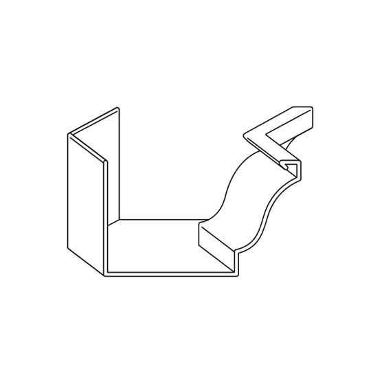 Klauer Manufacturing Company 6" Classic Aluminum K-Style Inside Miter Northern Woods