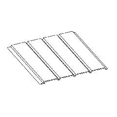 Klauer Manufacturing Company 16" x 12' Classic Aluminum Solid Soffit Panel