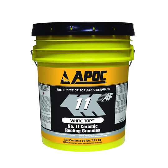 APOC 11 White Top No. 11 Ceramic Roofing Granules 5 Gallon Pail