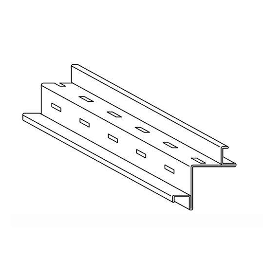 Klauer Manufacturing Company 1-1/8" Wide Steel Corner Post Base Charcoal Grey