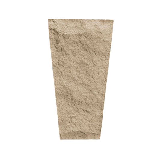 Eldorado Stone 9-1/2" x 11-1/2" x 5" Ashlar Keystone Buckskin