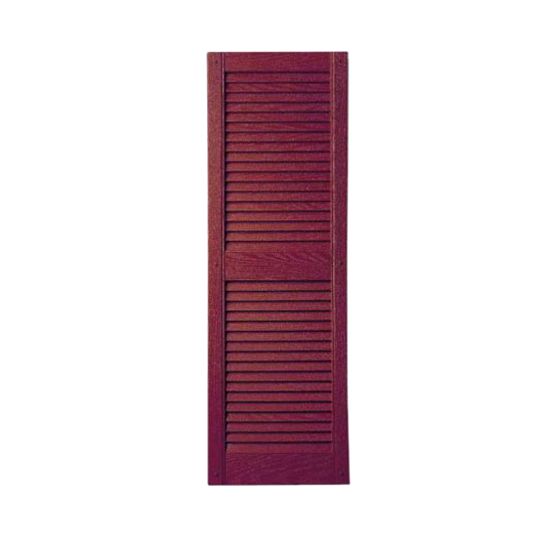 Girardin Moulding 14" x 51" Straight Top Louver Style Shutters Midnight Blue