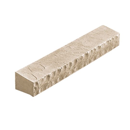 Eldorado Stone 19-3/4" x 3" x 2" x 2-1/2" Chiseled Straight Wainscot Sill Taupe