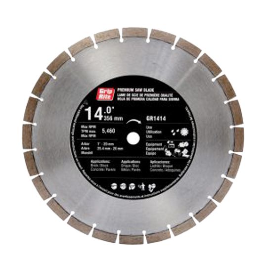 Grip-Rite 14" General Purpose Jumbo Segmented Blade - 14mm Arbor