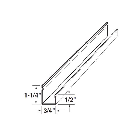 Ply Gem 3/4" x 12' Steel J-Channel Desert Sand