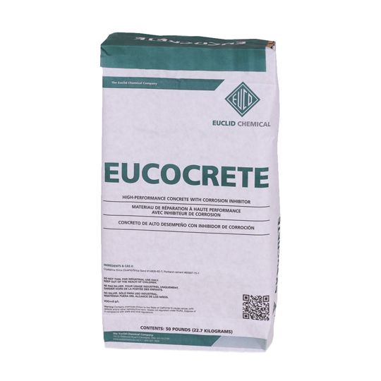 Euclid Chemical Eucocrete Supreme High-Performance Concrete with Corrosion Inhibitor - 50 Lb. Bag