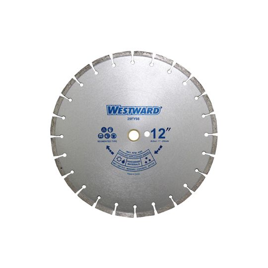 Westward 12" Wet/Dry Segmented Diamond Saw Blade