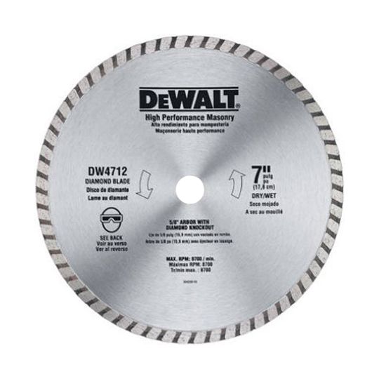 DeWalt 7" HP Turbo Circular Saw Diamond Blade