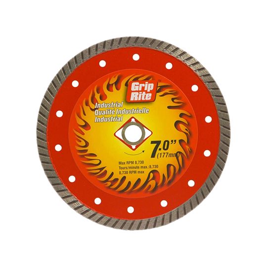 Grip-Rite 7" Industrial Segmented Turbo Diamond Blade