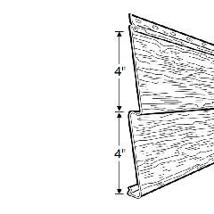 Rollex Double 4" Non-Insulated Steel Woodgrain Siding