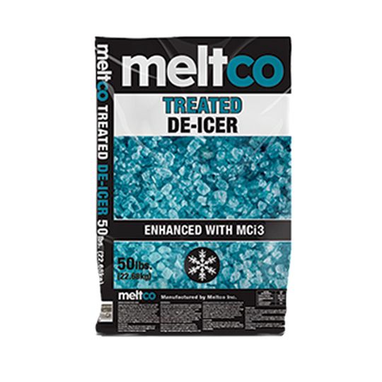 Meltco Treated De-Icer - 50 Lb. Bag Blue