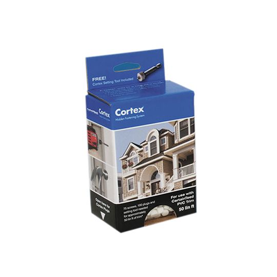 CertainTeed Siding Cortex&reg; Trim Fastening System with 2-3/4" Smooth Screws - 750 Lin. Ft. Box