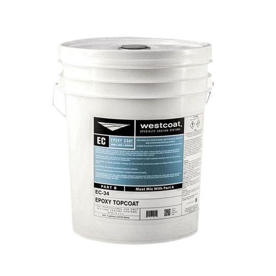 Westcoat Specialty Coating Systems EC-34 Epoxy Topcoat Part-B - 5 Gallon Pail Cape Cod Grey