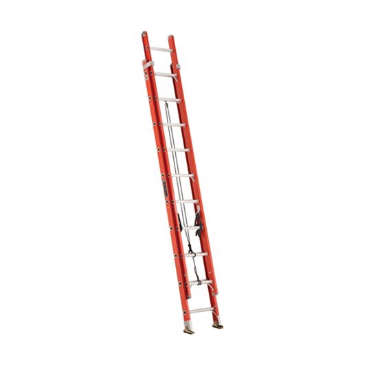 Louisville Ladder 20' Fiberglass Extension Ladder - 300 Lb. Load Capacity