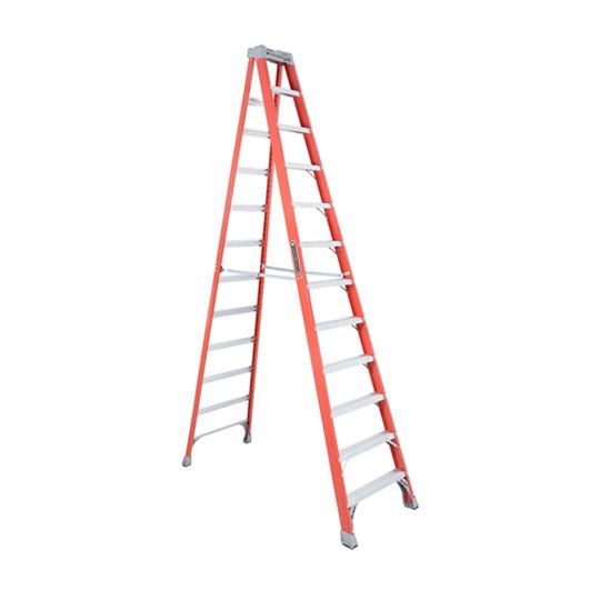 Louisville Ladder 12' Fiberglass Step Ladder - 300 Pound Load Capacity