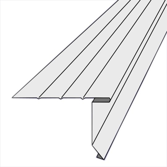 Alside 1-3/4" x 1-3/4" x 10' Aluminum Style D Drip Edge Natural Linen