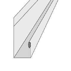 Alside 1/2" x 12'6" J Channel