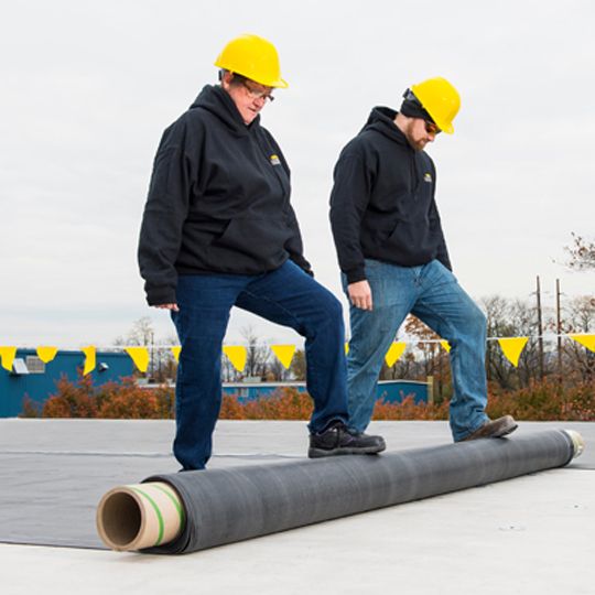 Versico 60 mil 16-1/2' x 100' VersiGard&reg; Non-Reinforced EPDM Membranes with 3" Quick-Applied Tape White