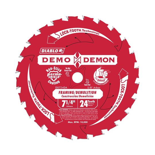 Freud 7-1/4" x 24-Tooth Demo Demon Circular Saw Blade