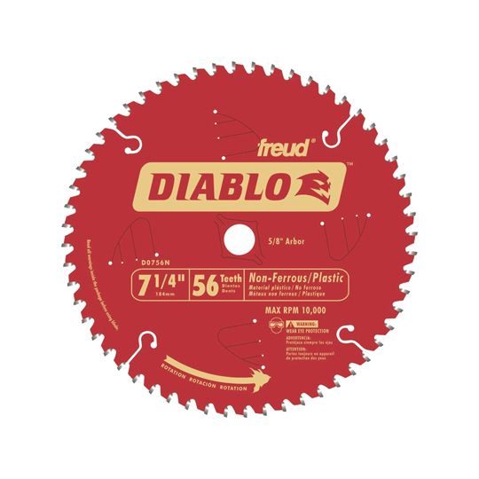 Freud 7-1/4" x 56-Tooth Non-Ferrous Metals & Plastics Saw Blade