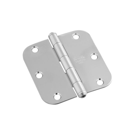 National Hardware 3-1/2" Stainless Steel Round Corner Door Hinge