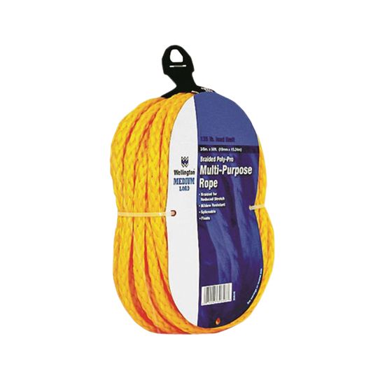 Wellington 3/8" x 50' Braided Poly Rope