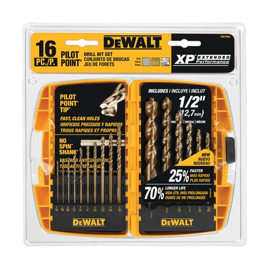 DeWalt 16 Piece Pilot Point&reg; Drill Bit Set