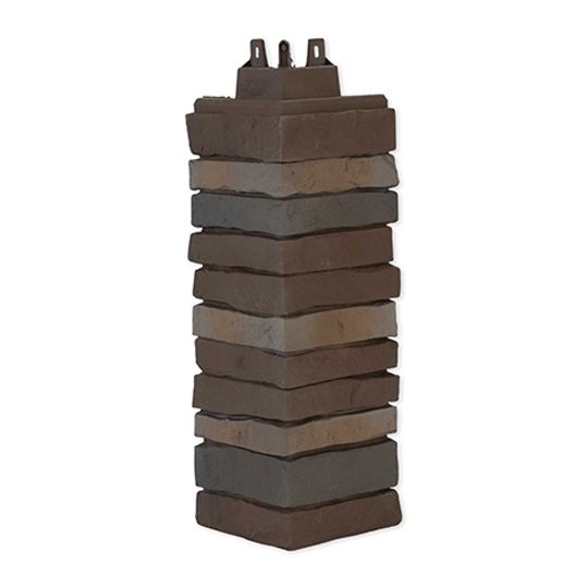 Tando Building Products 18" Stack Stone Premium Outside Corner Glacier Bay