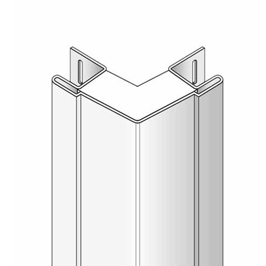 Alside 4" x 12' Traditional Outside Corner Post with 1-1/2" Receiving Channel & Foam Insert (WidePocket) Coastal Sage