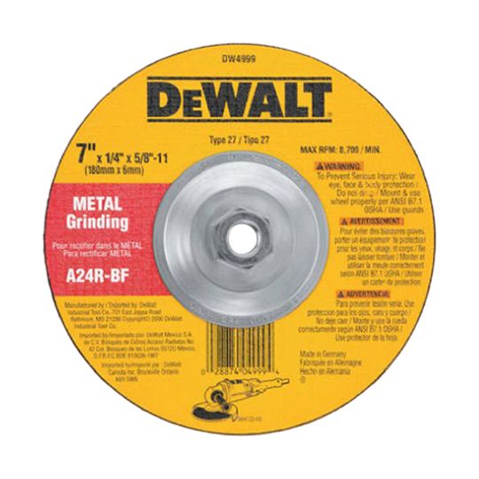 DeWalt 7" General Purpose Metal Grinding Wheel