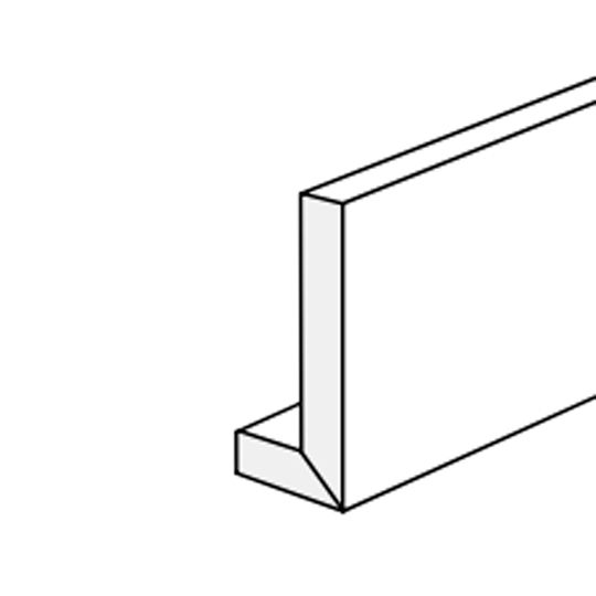 CertainTeed Siding 3/4" x 8' x 18' Restoration Millwork&reg; Fascia - Smooth/Smooth Natural White