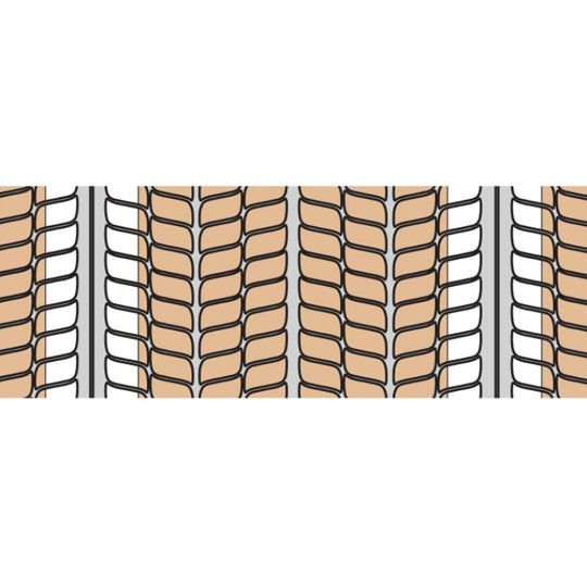 Clark Dietrich Building Systems 27" x 97" Galvanized 3/8" Spray Rib Wire Lath with Kraft Paper-Backing - 3.4 Lbs.