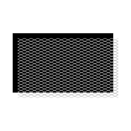 Clark Dietrich Building Systems 27" x 97" Galvanized Self-Furred V-Groove Wire Lath with Asphalt Paper-Backing - 2.5 Lbs.