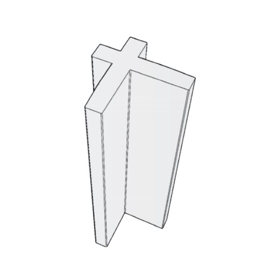 Royal Building Products 10' Celect&reg; Inside Corner Post Castlestone