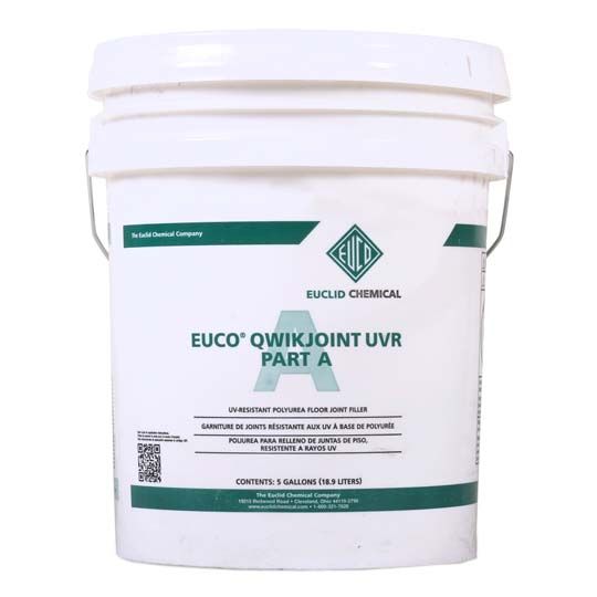 Euclid Chemical Euco QWIKjoint UVR UV-Resistant Polyurea Floor Joint Filler Part A - 5 Gallon Pail Standard Grey