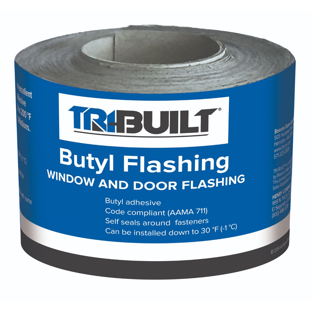 TRI-BUILT 4" x 75' Butyl Flashing Tape