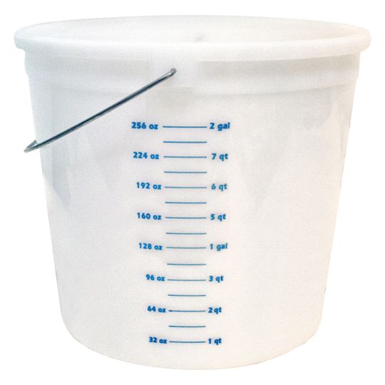 Kraft Tool Plastic Pail with Graduations - 10 Qt. Pail