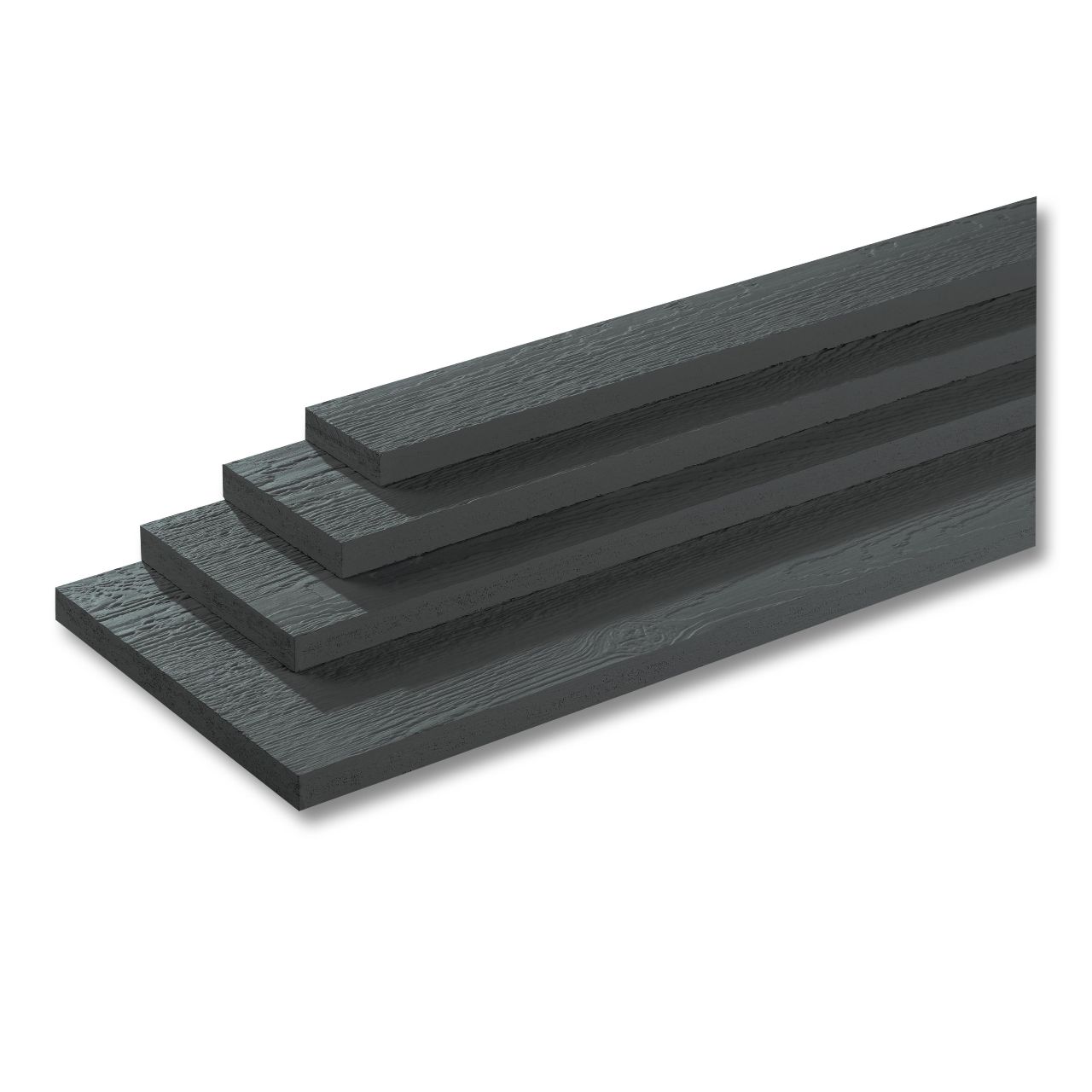 LP SmartSide ExpertFinish 19/32" 2-1/2" x 16' 190 Series Cedar Texture Trim Engineered Wood Siding Abyss Black