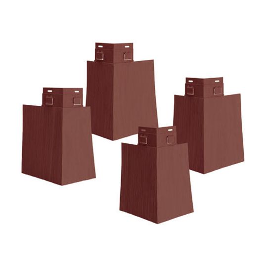 CertainTeed Siding Cedar Impressions&reg; 7" Perfecton Offset Mitered Corner Post - Box of 4 Sable Brown