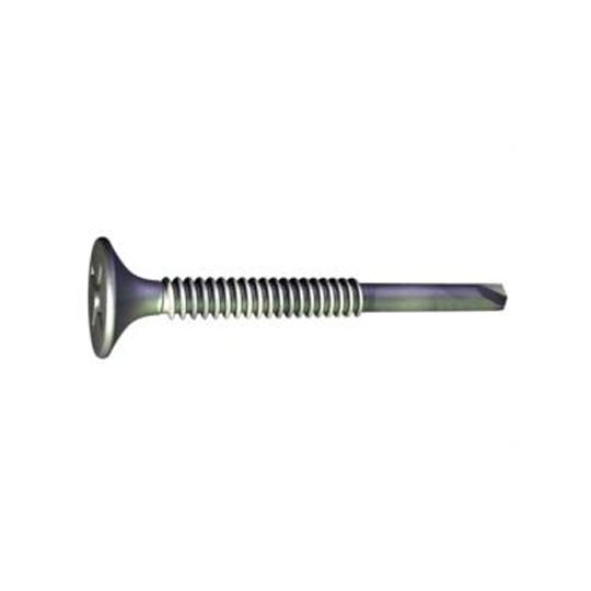 Grabber Construction Products #10 x 3-5/8" Bugle Head PBH Leader Point #3 NanoGard Screws - Carton of 1,000