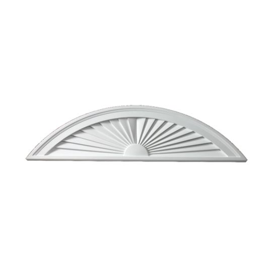 Fypon Molded Millwork 9" x 36" Sunburst Pediment Segment