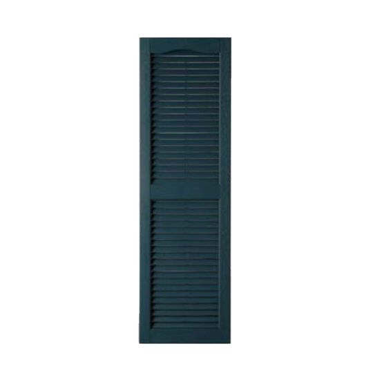 Exterior Portfolio 12" x 67" Straight Top Louver Shutters Green